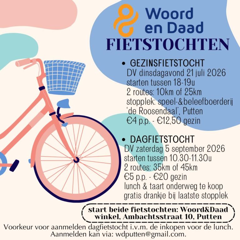 Dagfietstocht Woord en Daad — sport in Putten